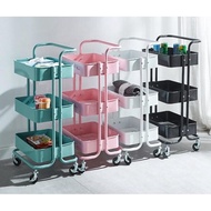 3 TIER PUSH RACK 3 TIER SALON TROLLEY DECORATIVE RACK/ CLOTHES RACK/ KITCHEN RACK/ SALON RACK
