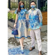 Couple Batik Fine Batik Batik Combination Of Full Tricot Batik And Tricot Premium Original Batik Solo | Batik Dress | Batik Tunic | Invitation Dress | Premium Couple Batik | Batik Couple 2022
