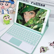 เคสคีย์บอร์ดไทย ที่มีคีย์บอร์ดในตัวพร้อมช่องเสียบปากกา เคสไอแพด Gen 9/8/7/6/5 Air1/2/3/4/5 pro11 gen