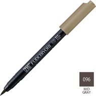 Kuretake ZIG Fudebiyori 096 Mid Gray - CBK-55/096