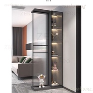 Hallway Cabinet Entrance Foyer Cabinet Modern Minimalist Changhong Glass Partition Cabinet LY
