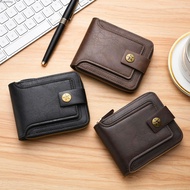 Men's Short Wallet Fashionable Multifunctional Horizontal Wallet Zipper Buckle Card Bag shuosheng