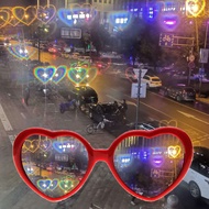 Love Light Special Effect Glasses Valentine's Day Gift Heart Change Heart Creative Glasses 6426