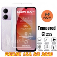 For REDMI 15A 5G 3PCS Tempered Glass For Redmi 15A 15C Redmi 15 A C REDMI 15a Redmi15A 5G 4G 2026 Cl