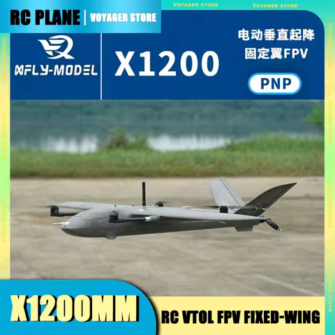130Km/h XFLY X1200MM VTOL RC Fixed Wing Plane Model 1200mm Wingspan Vertical Flight FPV RC Aircraft 