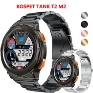22mm Watch Bracelet Strap for KOSPET TANK T2 M2 Smartwatch Stainless Steel Band for TANK M2 Metal Co