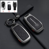 Zinc Alloy Leather Car Key Case Cover For Mercedes Benz GLA GLC GLS GLK GLB CLA CLS W205 W206 W213 W