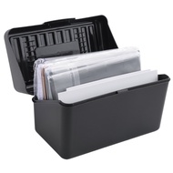 Index Card Holder Set 3x5Inch - Heavy Duty Index Card Recipe Box with Dividers Ruled Cards &amp Stic