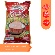 Beras 5Kg Putri Koki Merah l Beras Premium 5kg l Beras Pulen 5Kg