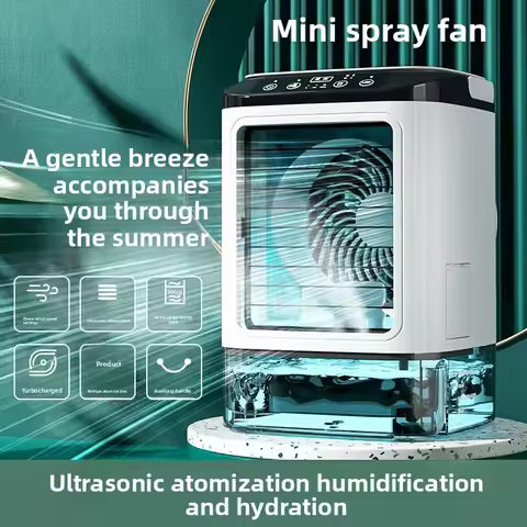 Spray Fan Mini Home Office Humidification Refrigeration Air Conditioning Fan USB Cooler Electric Fan