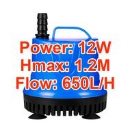 6/12/25W Anti-Kering Yang Tidak Mengeluarkan Suara Pompa Air Celup Aquarium Kolam Ikan / Submersible