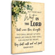 Isaiah 40 31 Bible Verse Wall Art But Those Who Wait On The Lord Posters and Prints Vertical Paintin