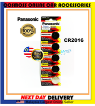 Panasonic CR2016 3 Volt Coin Lithium Battery (Pack Of 5)