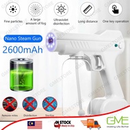 (READY STOCK IN KL ) rechargeble wireless BlueLight Nano Spray Gun Disinfectant Spray Disinfection Gun