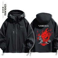 KUNASEN | Cyberpunk 2077 Themed Johnny Silverhand Hoodie Jacket