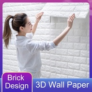 HAGGIS Brick Wallpaper 70*77cm 3D Wall Sticker XPE Foam Waterproof Self Adhesive HomeDecor DIY