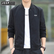JEEP SPIRIT 1941 ESTD Áo Khoác Nhẹ Thường Ngày Jacker Thời Trang Mới Cho Nam Áo Khoác Ngoài Trời