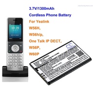 Cameron Sino 1300mAh Cordless Phone Battery YL-5J, W56-BATT for Yealink W56H, W56h/p, W56P, W60P, On