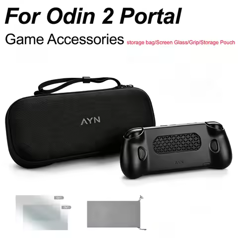 Odin 2 Portal Bag Handheld Game Console Protect Black Bag Waterproof Portable Grip Screen Film Black