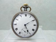 1910S原裝真品典藏 OMEGA歐米茄 (罕見炮彈鋼殼)琺瑯瓷面古董機械懷錶