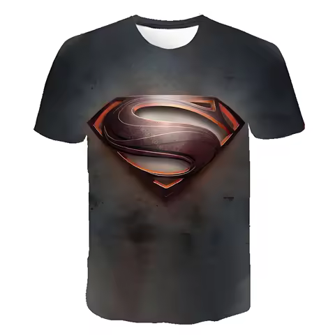 2026 Summer New SuperHero Superman Men 3d Printed T-Shirt Men Women Summer Fashion Short Sleeved T-S