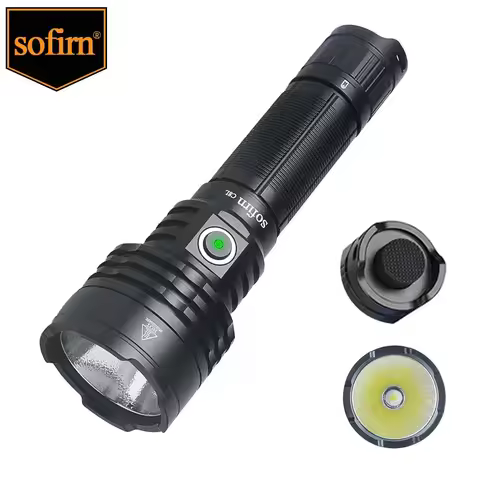 Sofirn C8L 3100lm Flashlight Powerful Tactical USB-C Rechargeable XHP50D HI LED 21700 Torch EDC Outd
