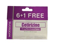 WATSONS Cetirizine HCl 6 + 1 10mg per Tablet