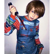 Halloween Ghost Doll Chucky cos Chucky Clothes Clown Back to the Soul Costume Second Season Chucky S