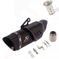 【COD】36-51mm Universal Motorcycle Exhaust Muffler M1 Akrapovic Pipe Escape Moto Scooter Cover Canist
