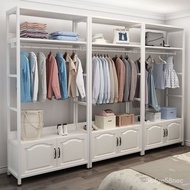W-8&amp; Bedroom Hanger Home Open Wardrobe Simple Floor Cloakroom Multi-Functional Storage Designer Furniture NVJL