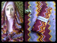 Pasmina, Pashmina, Jilbab, Hijab, Kerudung Segi Empat (4), Syal, Scarf, Shawl, Unik Motif Tribal Ungu Biru