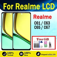 Original Realme C61 C63 C65 4G 5G C67 LCD Display Touch Screen Replacement
