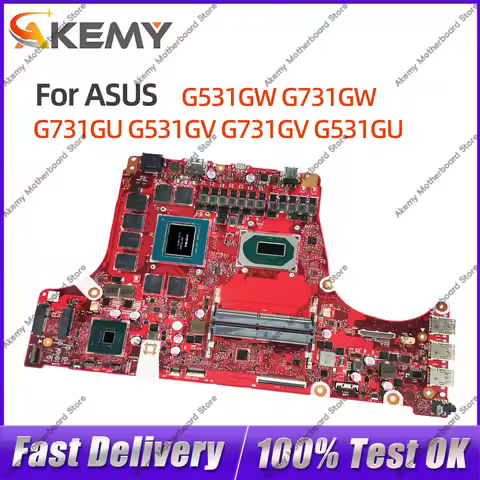 For ASUS ROG G531GW Notebook Motherboard G731GW G731GU G531GV G731GV G531GU I5 I7 9th Gen GTX1660TI/