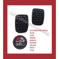 CLUTCH & BRAKE PEDAL RUBBER PAD MANUAL-PERODUA ALZA AXIA BEZZA KANCIL KENARI KELISA MYVI VIVA (1 PC)
