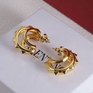 Valentino 金色鉚釘耳環
