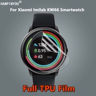 1/3/5/10 Pcs For Xiaomi Imilab KW66 Smart Sport GPS Watch Ultra Thin Clear Full Cover Slim Soft TPU Repairable Hydrogel Film Anti-Scratch Screen Protector -Not Tempered Glass