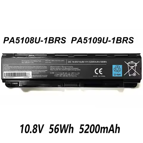 PA5109U-1BRS PA5108U-1BRS 10.8V 5200mAh Laptop Battery For Toshiba C40 C45 C50 For Satellite C50T C5