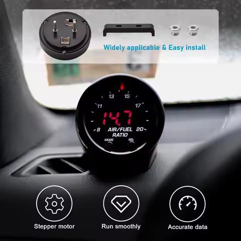 Car O2 Air Fuel Ratio Wide-band Gauge Kit For 30-0300 X-Series AFR Wideband LSU 4.9 Lambda Meter Oxy