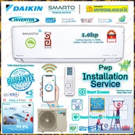 Save4.0 ((Pwp Install)) Daikin Smarto 1.0hp Premium Inverter Aircond FTKH28BV1MF &amp; RKU28BV1M(WiFi) FTKH Series R32 SMARTO Premium Inverter Air Conditioner (5 star Energy Saving) SAVE 4.0