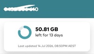 澳洲sim卡 50 GB 包電話號碼