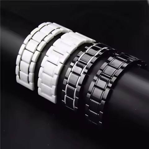 Watch strap 22mm Ceramic Metal for Samsung Watch 3/Gear S3 Huawei Watch 3 GT3-2 Pro Ceramic Belt Ama