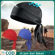 Long Tail Durag Durag Head Hip Hop Bandana Durag Silk Headband Pirate Hat Chemo Cap