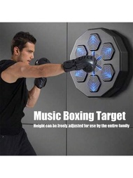 1入組智慧音樂拳擊機，用於拳擊反應訓練，運動武術速度健身房家用挂牆靶