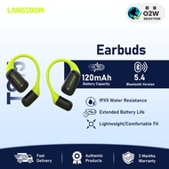 LANGSDOM AirFit TS15 Open Ear Washable Sports Bluetooth V5.4 Earbuds : Lightweight & Comfortable Fit