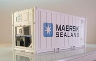 全新 PIRATA 1/87 40呎冷凍貨櫃 “MAERSK”（簡易袋裝）