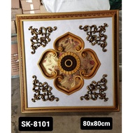 VICON ORNAMEN LAMPU BESAR 80x80cm / ORNAMEN PLAFON PVC / ORNAMEN