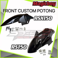 magat potong RS150 RSX150 front fender custom (black) mudguard custom