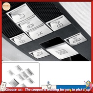 【W3SG】Reading Light Buttons Trim Stickers for Car Roof Sunroof Cover for    C E Class X204 W204 W212