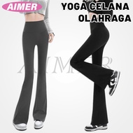 Women's Highwaist Flare Pants, Women's Sports Leggings, Flare Gym Yoga Pants C0012G4