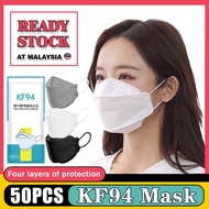 KF94 Mask 50PCS 4ply Protection Korean Version KN95 Face Mask Washable N95 Black Mask Reusable 4-Lay